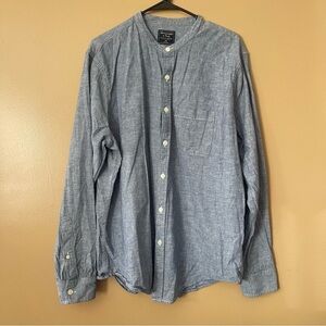 Abercrombie & Fitch Men’s Blue Casual Button-Down Shirt size XXL